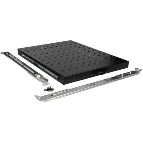 Utökningsbart bord 19" - EQUIP - 1U - 800 mm - Färg Svart