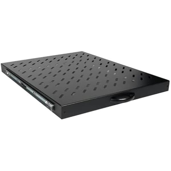 Utökningsbart bord 19" - EQUIP - 1U - 800 mm - Färg Svart
