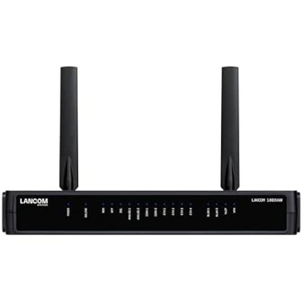 LANCOM 1803VAW SD-WAN VoIP Gateway - VDSL - Wi-Fi 6 - Svart färg Svart