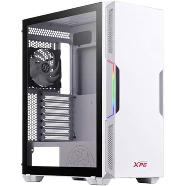 Mid-Tower PC-chassi - XPG - STARKER - ATX/Micro ATX - Härdat glas - USB 3.0-port - Vit Vit