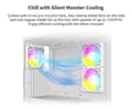 Miniatyrbild 3 av 3: PC-chassi - MONTECH - XR - Vit - Härdat glas x 2 - Modern design