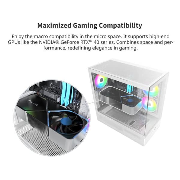 PC-chassi - MONTECH - XR - Vit - Härdat glas x 2 - Modern design