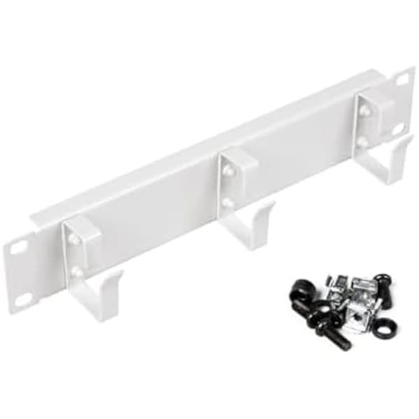 Kabelhanteringspanel - EQUIP - 10" - 1U - Grå - 3 ringar