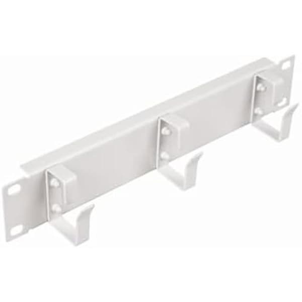 Kabelhanteringspanel - EQUIP - 10" - 1U - Grå - 3 ringar