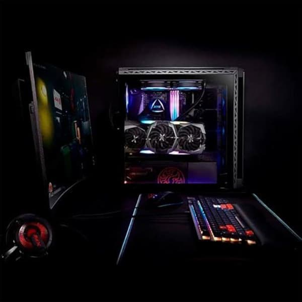 Spelskåp - XPG - BATTLECRUISER II - E-ATX - 4 ARGB-fläktar - Svart härdat glas