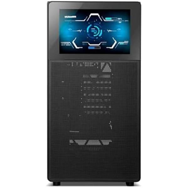 NOX XTREME PRODUCTS HUMMER BIOS - Semitower ATX | M-ATX | ITX, anpassningsbar 8" LCD-skärm, mesh metall fram, fram