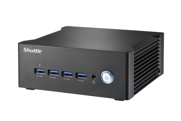 Shuttle Nano PC NT10H5, 1L størrelse PC, Mini-PC, Intel SoC, DDR5-SDRAM, PCI Express, 120 W