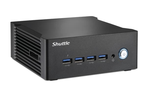 Shuttle Nano PC NT10H5, 1L størrelse PC, Mini-PC, Intel SoC, DDR5-SDRAM, PCI Express, 120 W