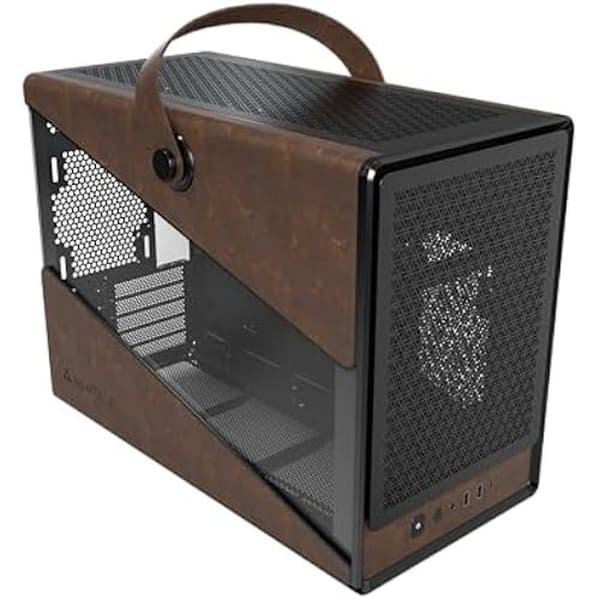 Kompakt Spelchassi - MONTECH - Heritage mATX - Läderhandtag - RTX 40 GPU Stöd - Elegant Design