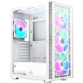 Miniatyrbild 2 av 3: Midi-Tower fodral - MONTECH - X3 Glass - DRGB - Härdat glas - Vit