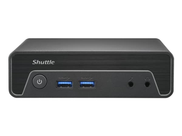 Shuttle Barebone nano NE10N N100/1x260 PIN SO DIMM Sort