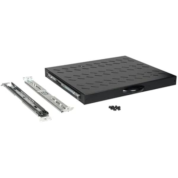 Förlängningsbar Tablet 19" - EQUIP - 1U - 600 mm - Färg Svart