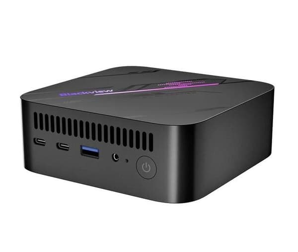 Blackview Mini PC MP100 Ryzen 7-5825U 16 GB 1 TB SSD Windows 11 Pro Svart