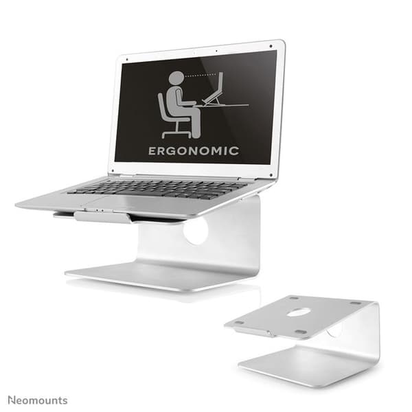 Bord för bärbar dator - NEWSTAR - NSLS050 - Borstat aluminium - Silver - Skärm 10"-17"'