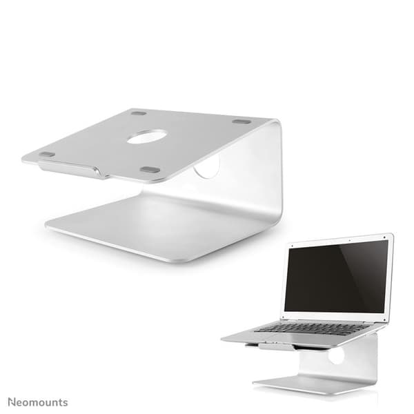 Bord för bärbar dator - NEWSTAR - NSLS050 - Borstat aluminium - Silver - Skärm 10"-17"'