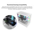 Miniatyrbild 2 av 3: PC-chassi - MONTECH - XR - Vit - Härdat glas x 2 - Modern design