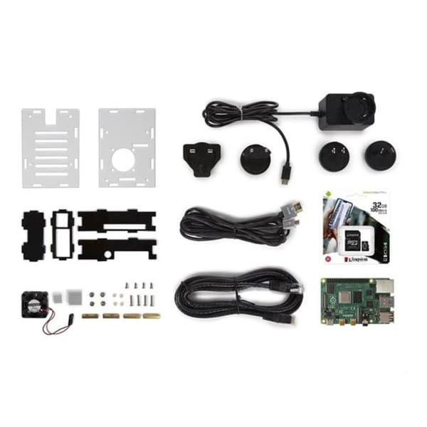 Whadda Raspberry Pi® 4 startkit (4 GB) med kylskåp.
