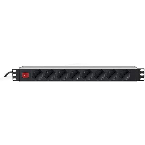 8p grenuttag från Rack 19 - Machpower - Säkerhets- och skyddsmodell - 8 x 10 A/16 A Schuko Spina Ita