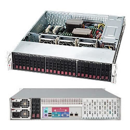 Supermicro CSE-216BE1C-R920LPB, AMD, DDR4-SDRAM, 2.5", 2U, Silver, 920 W Silver