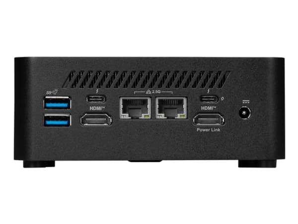MSI CUBI NUC AI 1UMG-019BEU, Mini PC barebone, Intel® SoC, Ethernet LAN, Wi-Fi 6E (802.11ax), 120 W