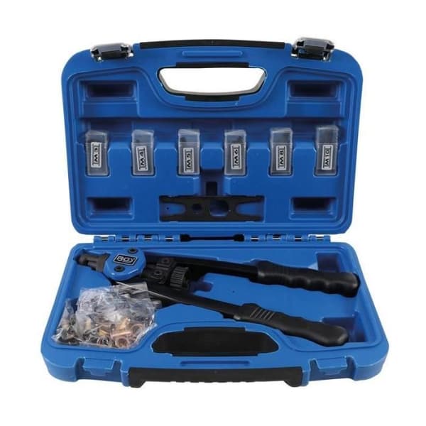 Set med professionella nitmuttertänger M3 - M10 68 stycken