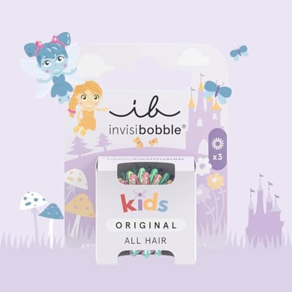 Invisibobble resårer Kids Original Magic Rainbow I Spiralresår för tjejer och kvinnor I Starkt grepp och respekt för