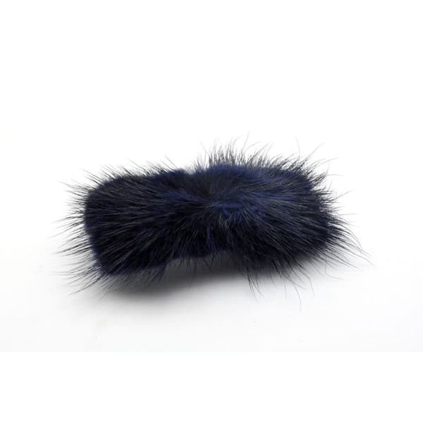Mink pälsklämma blå