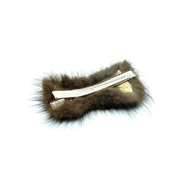 Minkpäls pincett Brun
