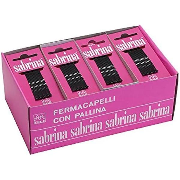 Spetsiga hårspännen - EUROSTIL - Molletta Cm 7 Assortita - Vågigt svart - 59 mm