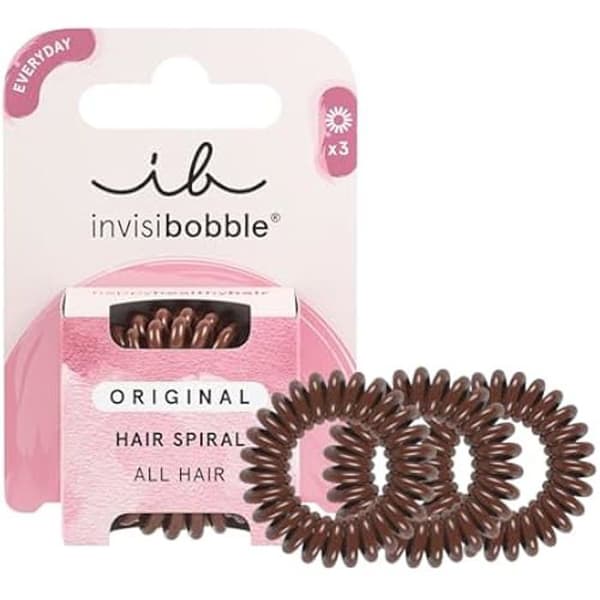 Hårresår - INVISIBOBBLE - Original Pretzel Brown - Spiral - Starkt fäste - Skonsam mot håret