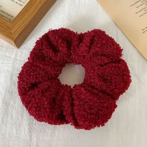 Chouchou i Ludd för Mjukt Cosy Chic Bordeaux Röd Chenille