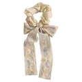 Miniatyrbild 1 av 3: Chouchou Foulard Lång för Hår i Siden med Knut Tryckt Ren Beige Beige