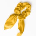 Miniatyrbild 2 av 3: Chouchou Foulard Kort för Hår i Satin Elegant Gul Gul