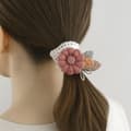 Miniatyrbild 3 av 3: Bandeau Princessor för Hår i Spets och Söt Rose Blomma