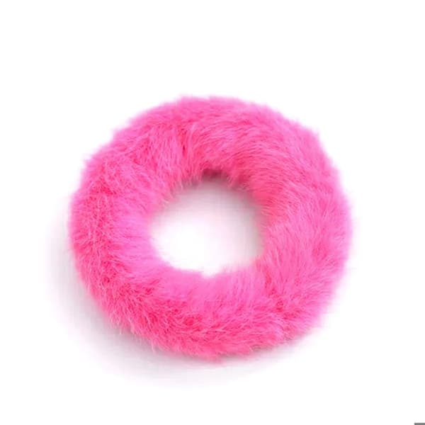 Chouchou Klassisk för Hår i Fuzzy Duvet Hallon Rosa