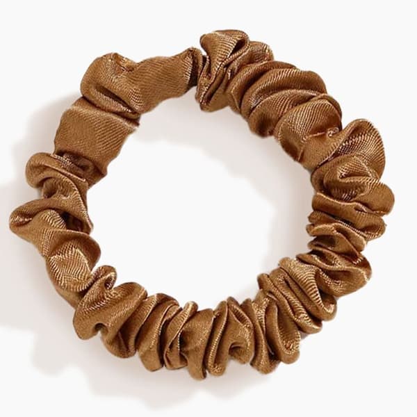 Chouchou Klassisk för Hår i Plisserad Minimalistisk Brun