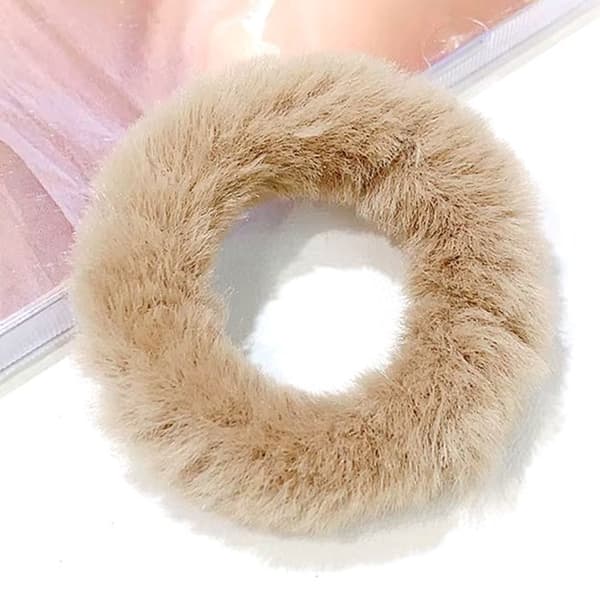 Chouchou Klassisk för Hår i Fjäderlätt Beige