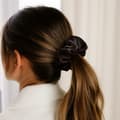 Miniatyrbild 3 av 3: Chouchou Maxi för Hår i Enfärgad Sammet Casual Brun Brun
