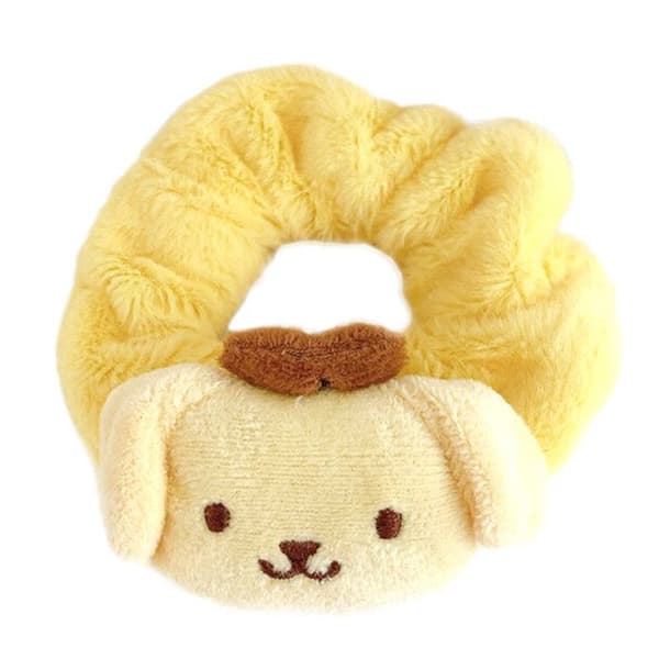 Chouchou Klassisk för Hår i Plysch Pompompurin Kawaii Gul Gul