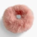 Miniatyrbild 1 av 3: Chouchou Klassisk för Hår i Falsk Päls Fluffy Mjuk Persika Rosa