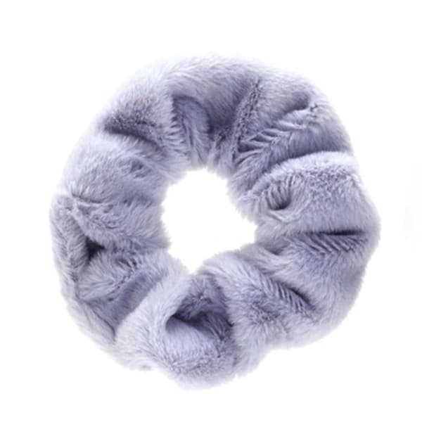 Chouchou Pelucheux för Hår i Minky Fluffy Delikat Lavendel Lila