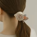Miniatyrbild 3 av 3: Bandeau Prinsessor för Hår i Spets och Blomma Chic Grå Grå