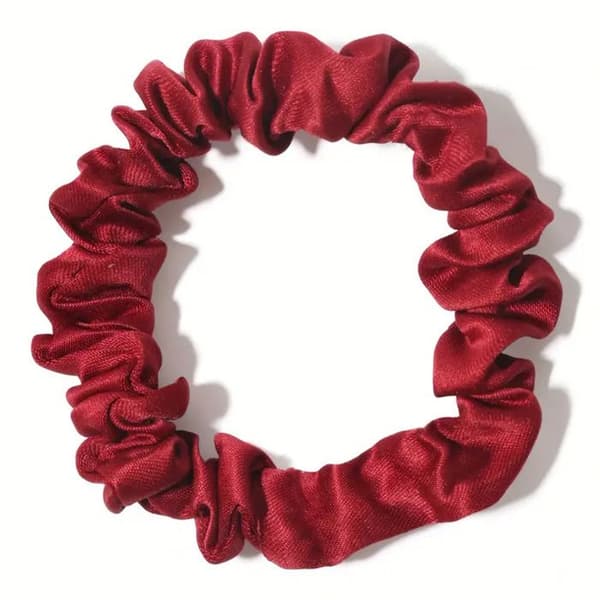Chouchou Klassisk för Satsade Minimalistiska Röd Rubin Röd