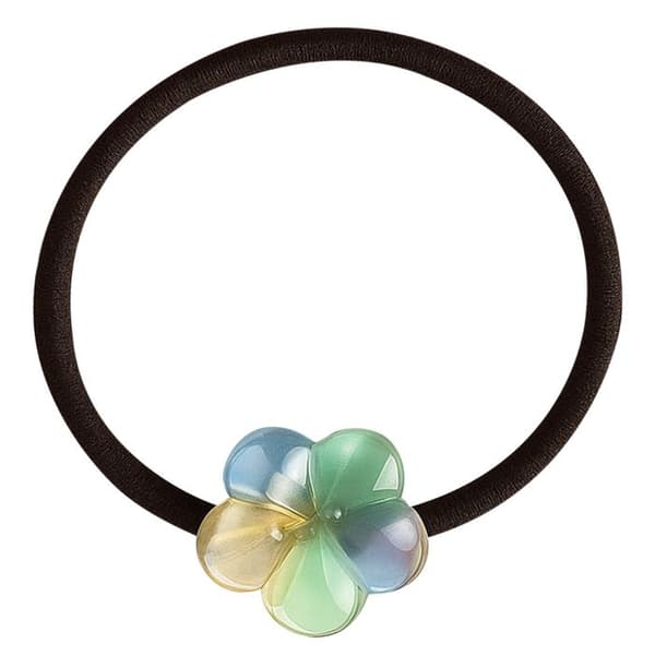 Minimalistisk Grön Blommande Körsbärshår Elastisk Casual i Akryl