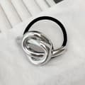 Miniatyrbild 3 av 3: Elastiskt Hårband Skulptural Chic Med Silverknut