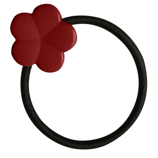 Minimalistisk Röd Akryl Hårband med Körsbärsblomma