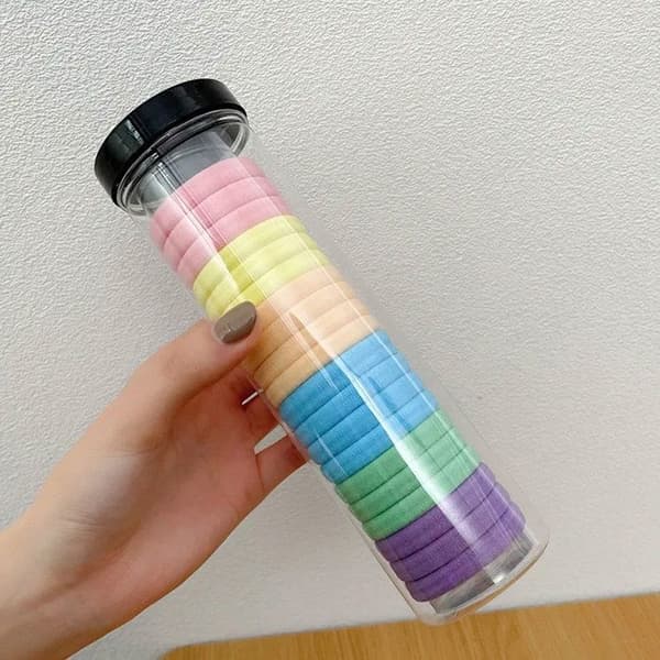 Hårsnoddar Trendiga Bekväma Mjukhet Macaron Flerfärgade