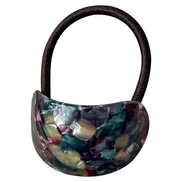 Elastisk Casual för Hår med Retro Chic Mineralpärla Intensiv Lila