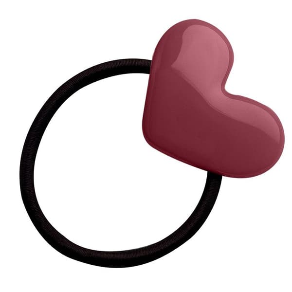 Elastisk casual hårband med polerad manschett i graciös rosenopal hjärta