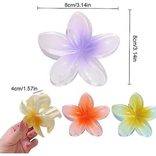 hårklämma, hårklämma kvinna, hårnålar, blomsterhårklämma, för tjockt hår tjejer presenter för tjockt hår (4st)